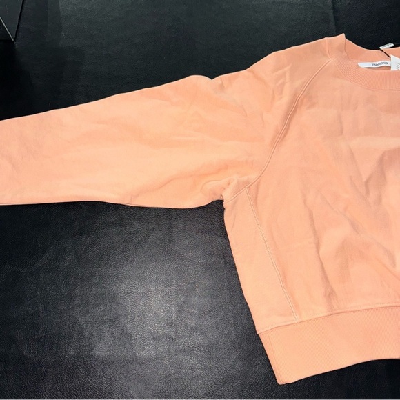 THAKOON PEACH CREWNECK SWEATSHIRT SIZE MEDIUM NWT - Picture 4 of 12